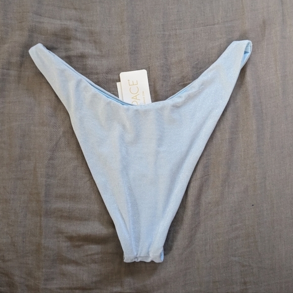 L*Space Shimmer Dawn Cabana Bikini Set Sky Blue - Picture 8 of 12